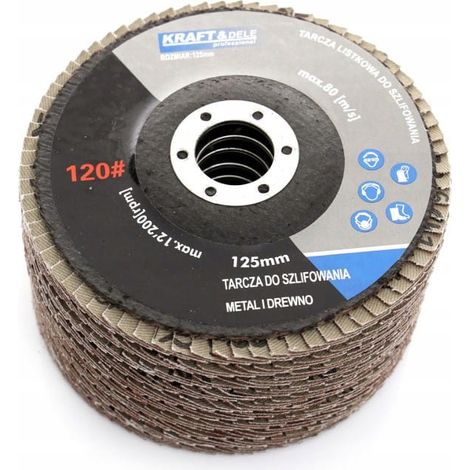 Disque à lamelles pour bois et métal 125 mm P10, lot de 10 pièces KD968 (1/5)