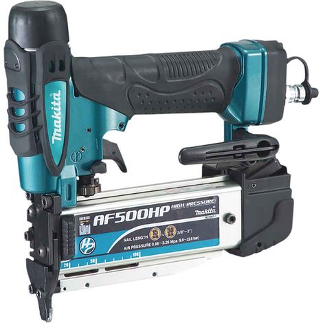 Makita – Agrafeuse pneumatique 9.8-22.6 bar – Longueur de broche 15-50 mm – Poignée souple pour confort – AF500HP