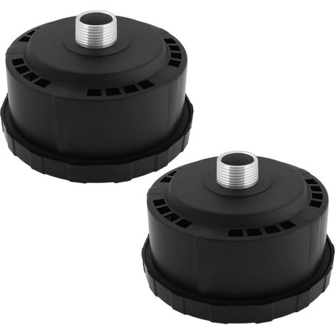 Set of 2 Silencers for 3/4" (25mm) Air Compressors, Compatible with Piston Compressors and Pneumatic Systems (1/5)