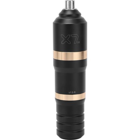 Stylo à tatouer rotatif, cartouche de liner et d'ombrage avec connecteur RCA pour tatoueur, noir et or. (1/5)