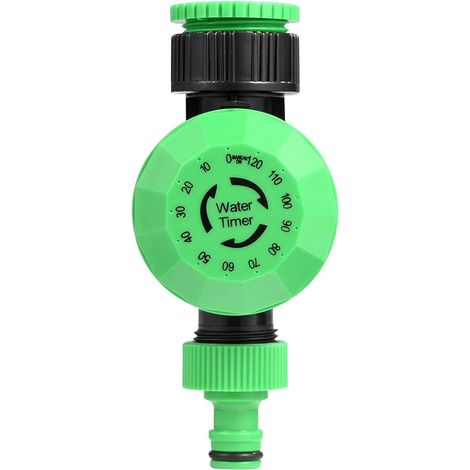 Temporizador de riego manual, temporizador mecánico para grifo, temporizador de riego para sistema de riego de jardín para un control automático y sencillo del riego en dos horas. (1/5)