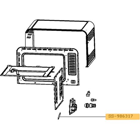 Molla destra - Forni, Fornelli Elettrici e a Gas - MOULINEX - 4355381