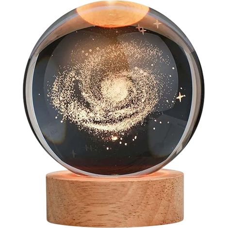 Bola de cristal iluminada con la Vía Láctea (1/4)
