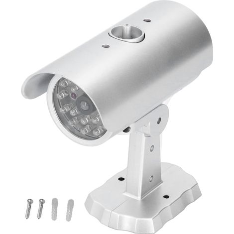 Caméra de Simulation avec caméra de sécurité factice à lumière LED Clignotante pour Ruban extérieur intérieur.
