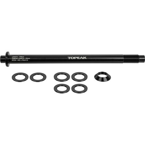 Axe Traversant Porte-bagage Vélo - Compatible Filetage Shimano E-thru 1,5mm - Topeak