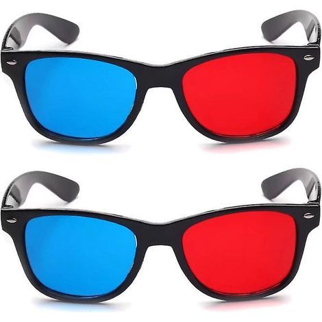 Rot-blaue 3D-Brillen / Einfache 3D-Brillen (4er-Set) (1/5)