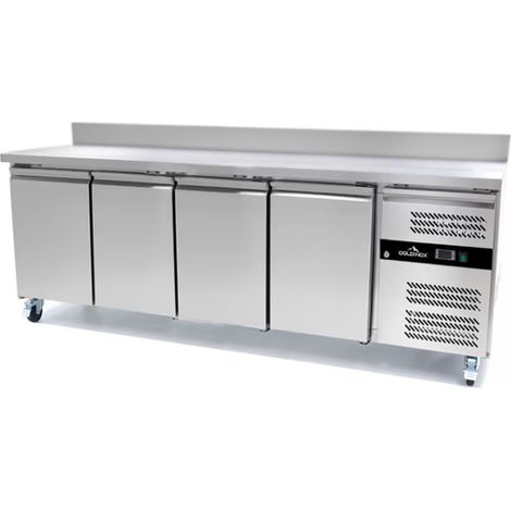 Table de congélation adossée Tropicalisée 4 portes PREMIUM - GOLDINOX