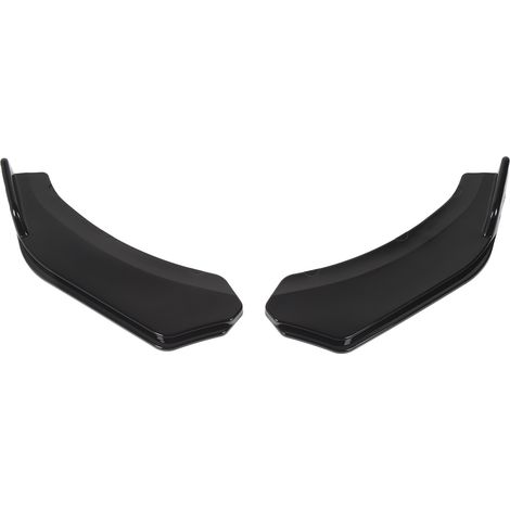 2x Frontspoiler-Schutzleisten 56 cm, glänzend schwarz, Stoßstangenlippe, rechte und linke Seitenabweiser für Autos (1/5)