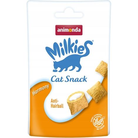 Animonda Cat  Milkies  Premios crujientes sin cereales para gatos - Harmony 30 g (1/2)