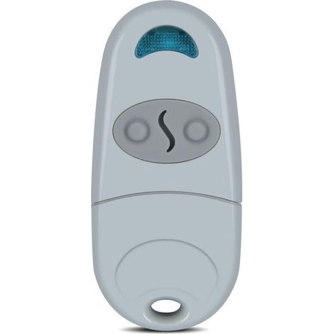Nachbildung einer drahtlosen Fernbedienung mit mehreren Frequenzen – geeignet für Garagentore, Alarmanlagen, elektrische Rollläden usw. – 2er-Pack, grau (1/5)