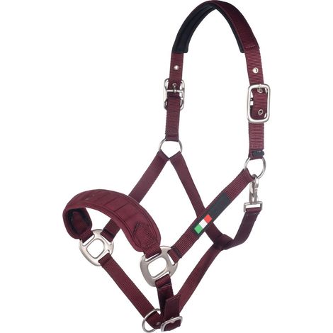 Cavezza COB BORDEAUX: Capezza per cavalli con imbottitura morbida modello Livigno (1/5)