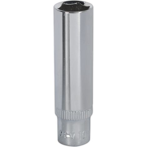 Sealey SP1410D Premier Fully Polished Deep Socket 1/4"Sq Drive 10mm (1/2)