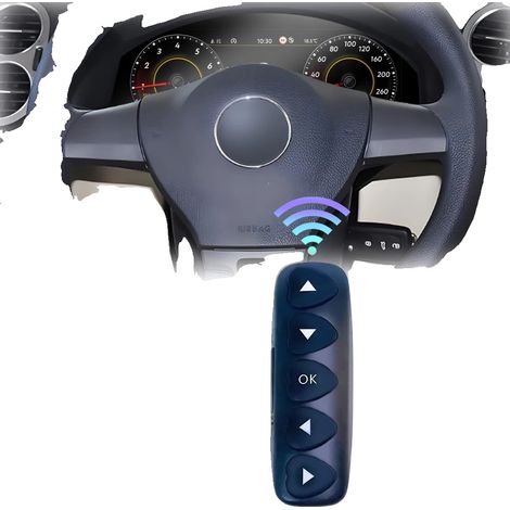Cruscotto digitale, pulsanti di controllo sul volante, posizionamento anteriore, pulsanti di controllo (1/2)