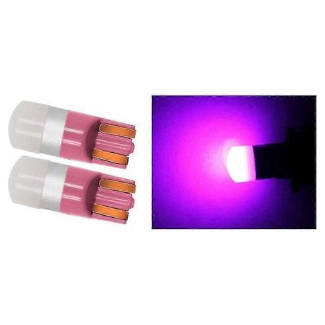 Lot de 2 ampoules LED 3030 SMD T10 W5W pour feux de gabarit, plafonniers et lampes de portières de voiture (1/5)
