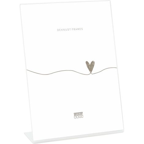Cadre Photo sur Pied Vertical Résine Transparent 15 x 20 cm (1/3)