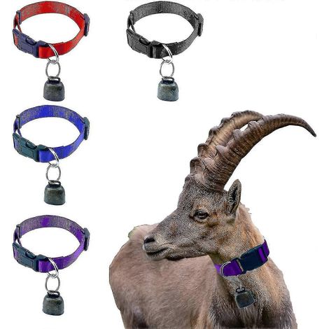 Filiyano-Lot de 4 colliers anti-guêpes avec clochettes, appâts pour animaux en nylon durable et réglable, clochettes en cuivre pour moutons, vaches et (1/5)