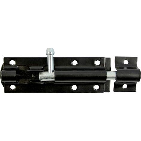 Boulon de tour droit Noir 15,2 cm