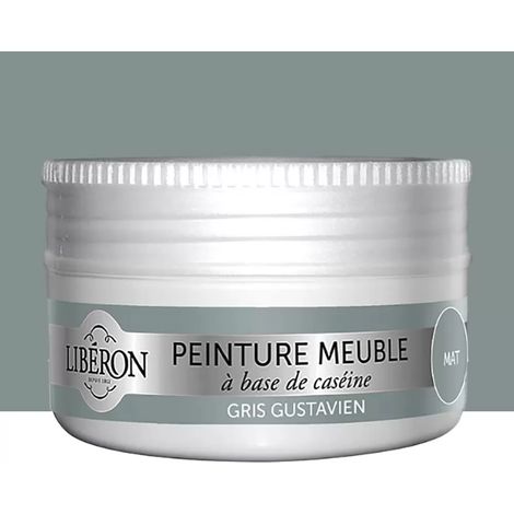 LIBERON Peinture meuble et boiserie Caséine LIBERON gris gustavien mat 75 ml (1/4)