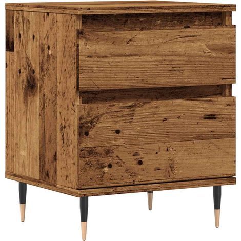 Maison Exclusive - Nachttisch Altholz-Optik 40x35x50 cm Holzwerks