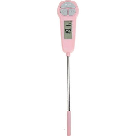 Thermomètre de cuisson numérique à sonde pour viande, thermomètre de friture portable-20.30X3.50X1.50CM-Pink (1/3)