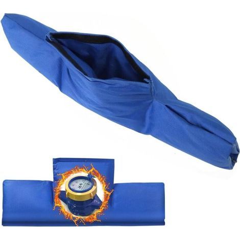 Housse d'Isolation à Compteur d'eau, 55x25cm Couvercle Isolé pour Compteur d'eau, Universel Protection Contre pour Vanne, Couvercle de Vanne Anti-Gel Épaissir, Protection Hivernale Tuyaux (1/5)