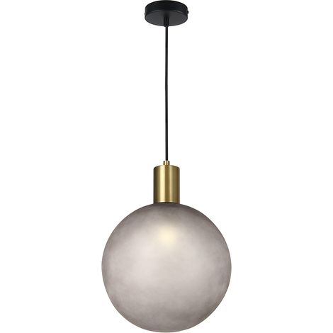 V-TAC Pendelleuchte E27, sandgestrahltes Glas Ø300mm, Satinbronze 24133