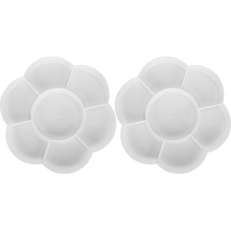 Paint Plum Palette 7 Holes Plum Shaped Palette Art Drawing Painting Tray Paints Holder (1/5)