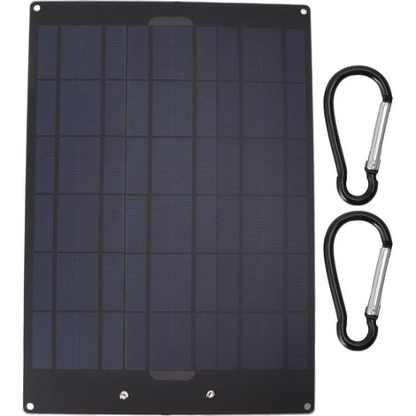 Jeffergarden Panneau solaire 50W, chargeur de batterie Portable à haute efficacité de Conversion pour Camping en plein air et voyage (1/5)