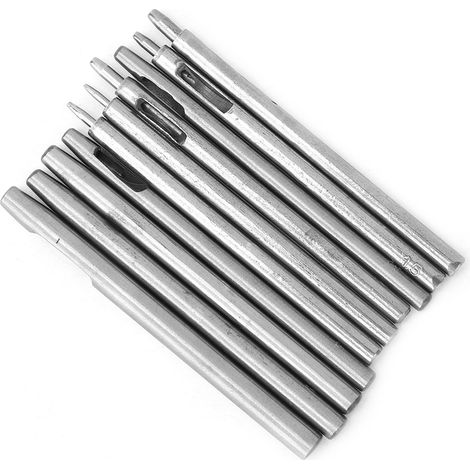 10 outils de perforation pour le travail du cuir (bracelets de montre, ceintures, etc.) (1/5)