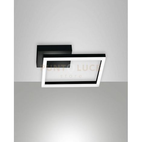 BARD APPLIQUE NERA 1 LUCE a LED 3000K - 22W - 2160 lm DIMMERABILE C/ACCESS.