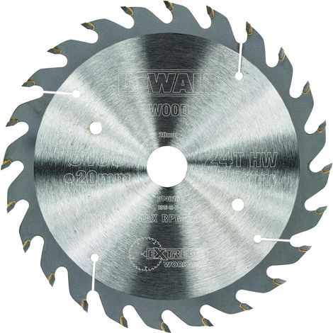 DeWalt DT4026-QZ Lame de scie circulaire 165x20mm 24T Bois (1/2)