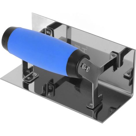 Truelle à Bordure en Acier Inoxydable Argenté Multifonctionnelle Surface Lisse pour Projet de Construction et Plâtrage Coin de Revêtement Unique (1/5)