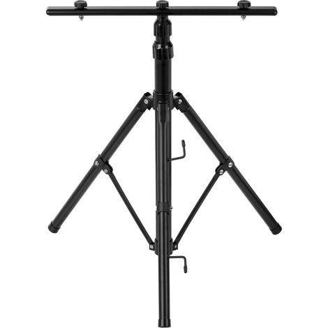 Orno Stativo Doppio nero altezza regolabile 55-155 cm