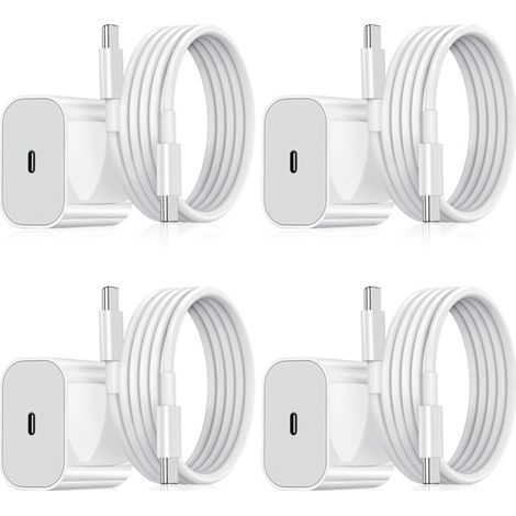 Chargeur pour Samsung - Chargeur rapide 25 W USB-C - Adaptateur + câble 2 m Blanc (1/3)