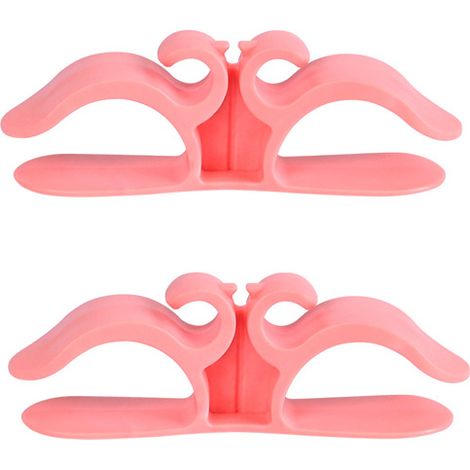 Organisateur de cordon de cuisine, 9,6 x 3 cm, petit enrouleur de cordon multifonctionnel pour appareils de cuisine, rose, 2 pièces.