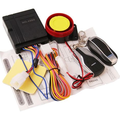 Système d'alarme de sécurité antivol pour moto, 12 V, universel, 125 dB, télécommande de démarrage du moteur (1/5)