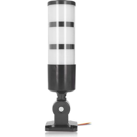Feu de signalisation BERM à 3 couches de LED, toujours lumineux et pliable, avec avertisseur sonore pour machines industrielles 12-24 V CC (universel) (1/5)