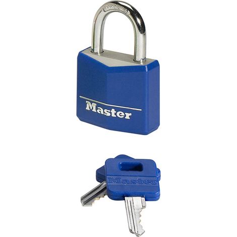 Cadenas pour vestiaire, malle, armoire, 30mm, serrure à clé, corps en aluminium, couleurs assorties (1/5)