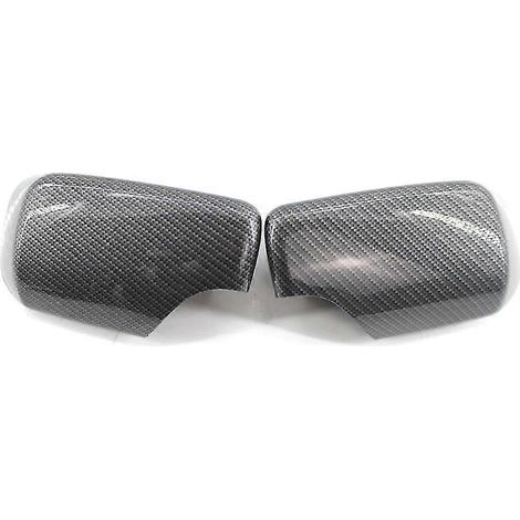 Außenspiegelkappe aus Carbonfaser / Schwarz für BMW E46 E39 4-Türer 325i 330i 525i 530i 540i 1998 1999 2000 2001 2002-2005