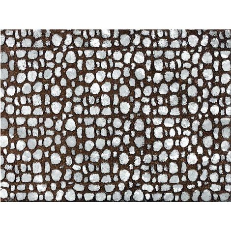 Pannello sughero design muro pietra tonda 33x25x1 cm