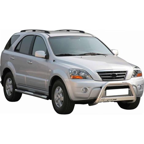 Pare-buffle Avant pour Kia Sorento 2006-2009 63 mm en Acier Gris (1/5)