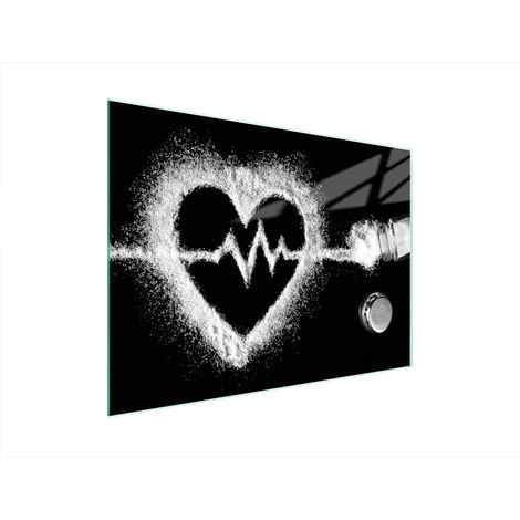 Glasschneidebrett 40x30 Herz (1/5)