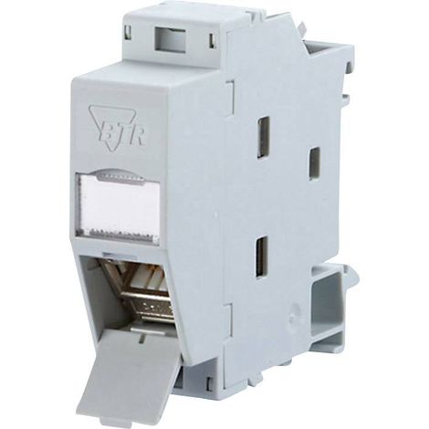 PRISE RÉSEAU BTRNETCOM ADAPTÉ POUR MONTAGE SUR RAIL DIN CAT 6A 180°-INSTALLATION RÉSEAU (1/3)
