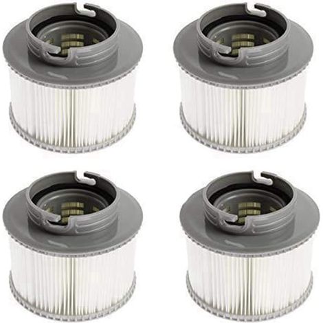 Lot de 4/8 Cartouches filtrantes de Rechange pour Bubble Spa (Version améliorée 2020 pour s'adapter à Tous Les modèles) (4 Pcs)