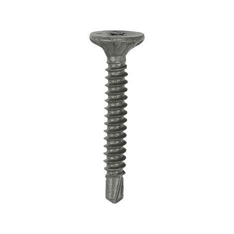 TIMCO Self-Drilling Cement Board Countersunk Exterior Silver Screws - 4.2 x 32 (1/2)