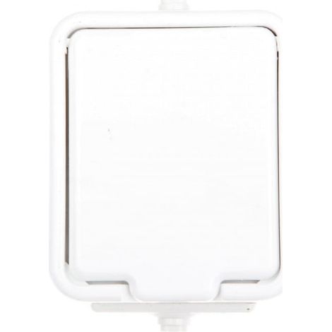 Prise Schuko hermétique simple en cèdre blanc avec PE 16A IP44 GWN140PC01