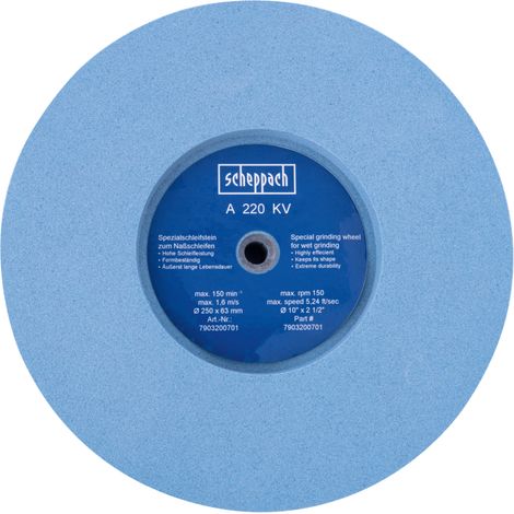 Scheppach - Meule originale pour affûteuse Tiger 2500/7000s - Ø250 x 63mm - Grain 220 - Meule de remplacement - Meule de rechange