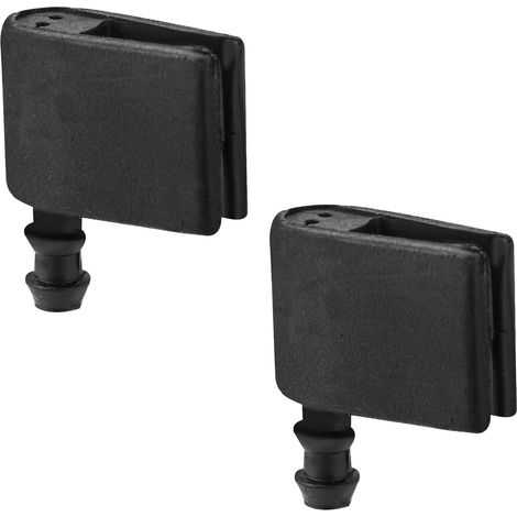 2 x Wiper Arm Nozzles for Washer, Plastic Wiper Spray Nozzle for 68017440AA 68017441AA MR300202 MR598791 MR987467 47191(Black) (1/5)