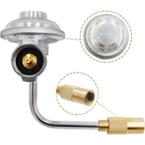 Régulateur De Propane - Acier Inoxydable - 25000 BTU/h - Pour Barbecue Portable - 1 Pièce (1/4)