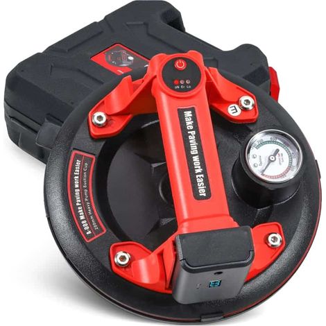 Ventosa a vuoto elettrica batteria 8" 200mm sollevamento piastrelle vetro marmo 150kg 909xi